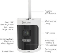 swann Wireless 2KSecurity Camera System 4MP 8CH NVR Two-Way Audio Recording