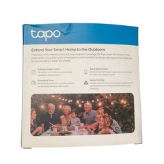 TP-Link Tapo Smart Wi-Fi Weatherproof Dual Outlet Outdoor Plug, Matter Certified