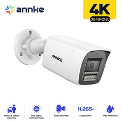 ANNKE 4K POE Security IP Camera C800 Color Night Audio Recording Outdoor H.265+