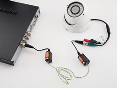 HD 1080p 5mp Video Balun Security Camera Video Connector via Cat5 Cat6 Cable