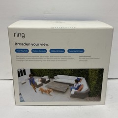Ring Floodlight Cam Wired Plus Outdoor Wired Full HD Surveillance Camera Black