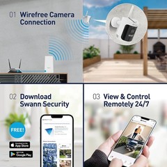 swann Wireless 2KSecurity Camera System 4MP 8CH NVR Two-Way Audio Recording