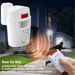 Wireless Motion Sensor Alarm Security Detector Indoor Outdoor Alert Systeem USA