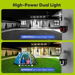 SANNCE 8CH 4K NVR 8MP POE Security Camera System PTZ 20x Zoom Two Way Audio