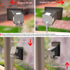Angled Window Mount Compatible with Wyze Cam V4 Cam V3, 20 Degrees Tilt ( Up/Dow