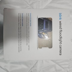 Blink Wired Floodlight Camera, Smart security camera, 2600 lumens, HD BLACK