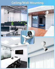 ABS Bullet Security Camera Junction Box Outdoor CCTV Mount Hide Cable Base Box