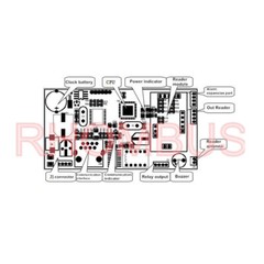 Mini Small TCP/IP One 1 Door 20K Users 100K Events Access Controller+EM Reader