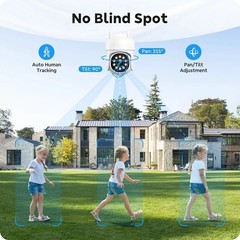16CH 4K NVR Wireless CCTV Security Camera Systems 8/16 Outdoor PTZ Cameras Kit