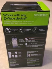 Enbrighten Z-Wave Plus In-Wall Smart Toggle Switch w/ Quick Fit Light Almond