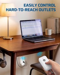 Indoor Remote Switch Kit – 1 Remote + 1 Outlet, Perfect for Easy Home Lighting