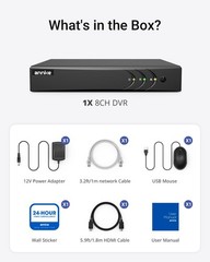 3K Lite H.265+ DVR Recorder with AI Human/Vehicle Detection, 8CH Hybrid 5-in-…