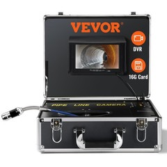 7x30m 12LED IP68 Waterproof Sewer Camera & 16GB SD & Adjustable