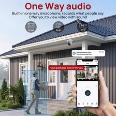 10pcs Vikylin 4k 8MP Dome PoE IP Camera Onvif Audio IR 30m Wired NDAA compliant
