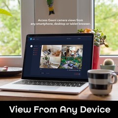 Geeni Scope Ultra 2K Smart 355° Pan & Tilt Auto-Follow Indoor Security Camera