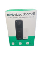Blink Video Doorbell Head-to-Toe HD 2Way Audio, 2yr Bat Life Black w Sync Module