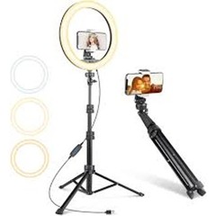NEW IN BOX TAOTRONICS 12″ SELFIE LED RING LIGHT -62″ TRIPOD STAND & PHONE HOLDER