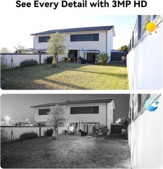 VORGUT Wired Security Camera System 4CH DVR 5MP Lite 4x3MP Cameras 500GB