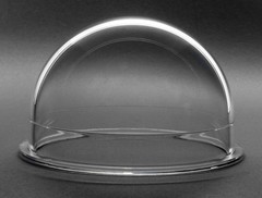 3.8 Inch Indoor / Outdoor CCTV Replacement Clear Acrylic/PC Camera Dome Housing