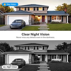 Orbitell 1080p Wireless Wi-Fi Video Doorbell Camera with Two Way Audio, Black
