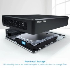 Night Owl 8 Channel 4K 1TB DVR with 4 Wired Cameras Security Surveillance System