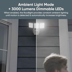 WYZE Floodlight Camera Pro Outdoor Security Camera 180° Wide Motion Detection