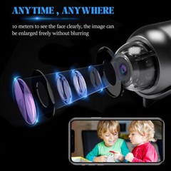 4PCS Mini Camera with Wireless Wi Fi Audio and Video for Car and House Security
