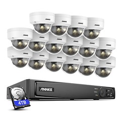 ANNKE 8CH 16CH 12MP Audio PoE Security IP Camera System Outdoor Color Night IP67
