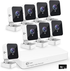 XVIM 1080P Security Camera System 8CH DVR Outdoor IP CCTV System W/ 64G SD Card