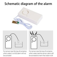 3PACK Water Leakage Alarm Detector 120dB Water Leak Sensors Overflow Alert USA