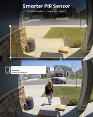 2PCS ieGeek Outdoor Solar Security Camera Wireless Home WiFi Battery CCTV IR Cam