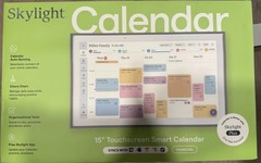 Skylight Touchscreen Smart Calendar Display 15″ (Charcoal/White)