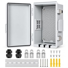 ABS Plastic Waterproof Ventilated Electrical Box Enclosure, IP65 Outdoor