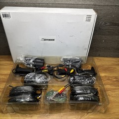 Lot of 4 Defender 21006 Wired Security Cameras + Cables, power unit. no DVR