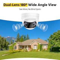 ANNKE 6MP Full Color PoE Security Camera Dual Lens Two-Way Audio Outdoor AI