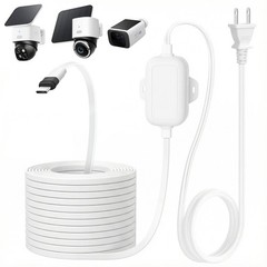 Outdoor Power Adapter 20FT 5V 2A for eufy Security SoloCam S220/S340/S4/E30/E42