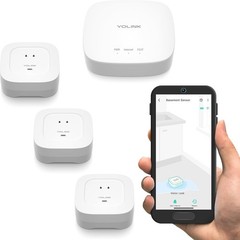 YoLink Water Leak Starter Kit: Hub + 3 Leak Sensor 4 (105 dB Siren), LoRa Long-R