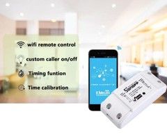6pcs Sonoff WiFi Wireless Smart Switch Module ABS Shell Socket for DIY Home US