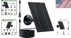 High Efficiency 4W Solar Panel for Outdoor Security Cameras – USB-C & Micro USB