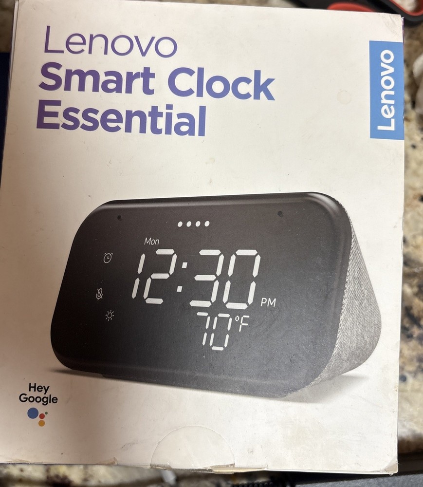 Lenovo CD-4N341Y Smart Clock Hemp Gray