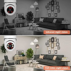 2.4G & 5G WiFi 1080P Surveillance Camera E27 Light Bulb Home Indoor Security Cam