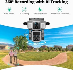 Dragon Touch 4G LTE Cellular Security Camera, 4K Wireless Outdoor Solar Camera 1