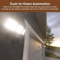 WYZE Floodlight Camera Pro Outdoor Security Camera 180° Wide Motion Detection