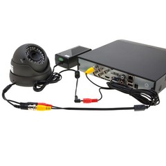 Security Camera Cable BNC CCTV Video Power DVR 10 20 30 50 75 100 FT Black Lot