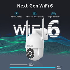 ANRAN Wireless WiFi Security Camera Smart 360° PTZ 2way Audio Outdoor 3MP/5MP