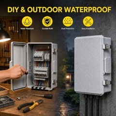 ABS Plastic Waterproof Ventilated Electrical Box Enclosure, IP65 Outdoor