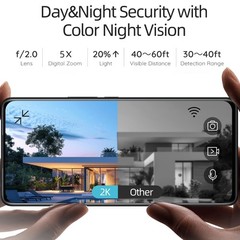 4Pack 5G/2.4G Security Cameras Wireless Outdoor,2K Battery Powered AI Motion …