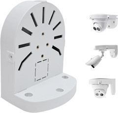 ABS L Shape Camera Mount Bracket Dome IP CCTV Wall Mount Cable Box 1 Pack