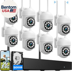 Wireless Security Camera System, 24/7 Recording Security Cameras Wireless Outdo