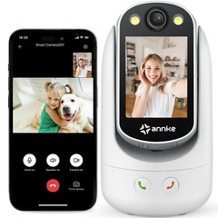 ANNKE 1080P Wireless PT Security IP Camera Two-Way Audio Baby Monitor AI
